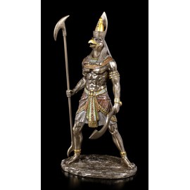 Unbekannt Standing Figurine Horus Warrior with Scepter | Decorative Figurine, Sculpture, Bronzed & Coloured, Series: Studio Collection, H 27 cm