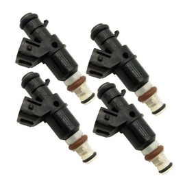 JESBEN 16450-RAA-A01-4 inyectores de combustible, 8 agujeros de repuesto para Honda Accord 2003-2007 CR-V 2005-2009 Element 2.4L 2003-2011 Acura RSX 2.0L 2005-2006 FJ484 16450RAAA01