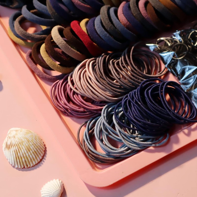 1209PCS Ligas para Cabello,Ligas Elásticas para Niñas y Mujeres, Set