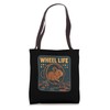 Wheel Life Retro Degu Poster Tote Bag