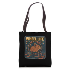 Wheel Life Retro Degu Poster Tote Bag