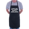 print4ucouk Kitchen Bitchin Funny BBQ Cooking Novelty Apron Black