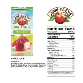 Apple & Eve Organics, Apple Juice, 6.75 Fluid-oz, 8 Count