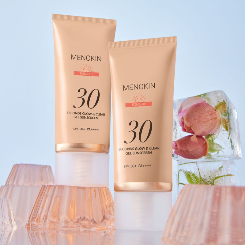 Menokin 30-Second Glow & Clear Gel Sunscreen Tone-Up