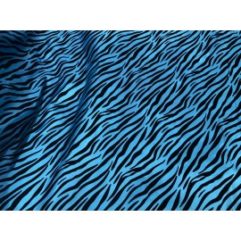 wowfabric4less123 Tiger Turquoise Taffeta W/black Flock Velvet Fabric 60” Width Sold By The Yard