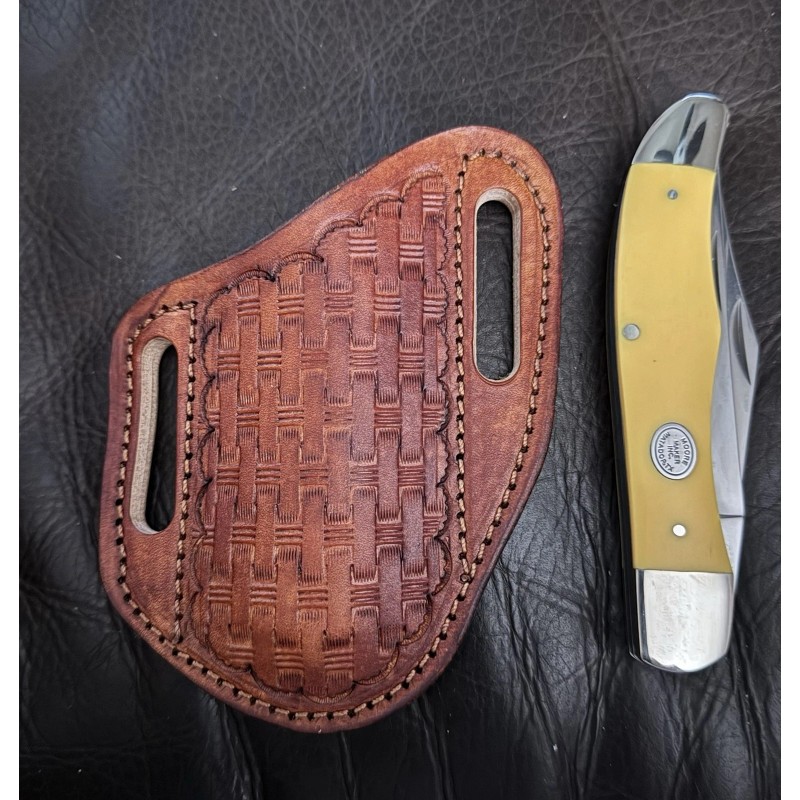 Hardman Custom Leather Knife Sheath Fits Moore Maker,Case, Schrade, Buck