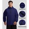 SWISSWELL Men's Rain Jacket Waterproof Lightweight Packable Pullover Windbreaker with