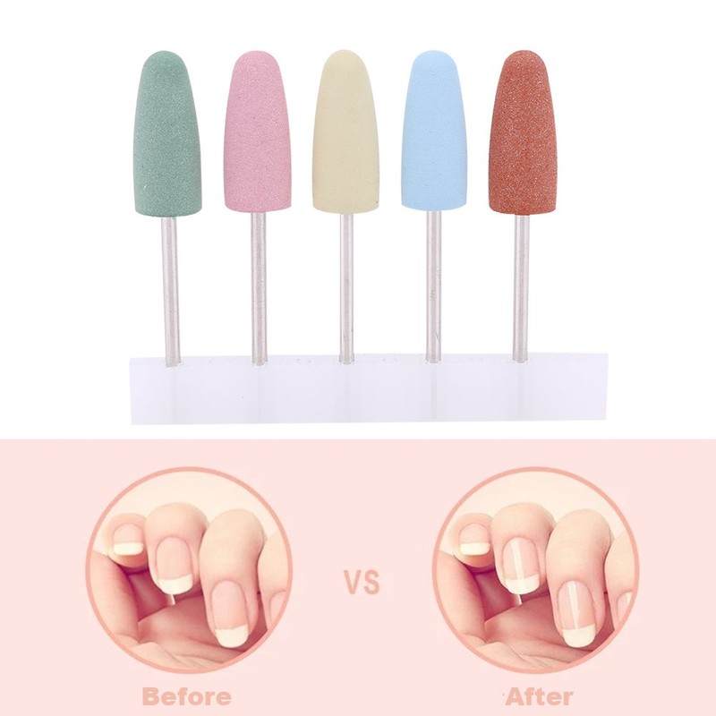 Nail Cutter Tips Ceramic Handpiece Tip Aspirator Drill Bit, Silicone