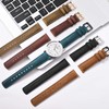 Ayadoo 18mm Top Grain Leather Watch Band, Camel Crazy Horse
