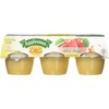 Applesnax Organic Apple Sauce Cups, Unsweetened, 6 count cups