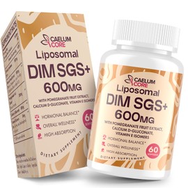 Liposomal DIM SGS Supplement - Hormone Supplement for Women & Men, Estrogen Supplements Contains Sulforaphane Glucosinolate, Vitamin E, Pomegranate Fruit - Support Detox and Antioxidant (1 Pack)