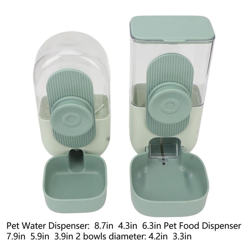 Hanging Automatic Food Water Dispenser Safe Cage Cat Food Water