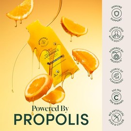 Beekeeper's Naturals Kid's Immune Liposomal Vitamin C, 500 mg Vitamin C, Elderberry, Vitamin D, Propolis & Honey, Kid-Friendly Immune Support - Mixed 