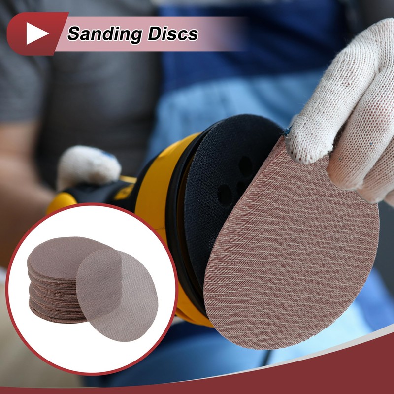 HEROFFIX 50 Pcs 7 Inch Abranet Sanding Mesh Anti-Clog Hook