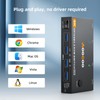 DP KVM Switch 2 Computer 1 Monitor, 8K@60Hz/4K@240Hz Displayport KVM