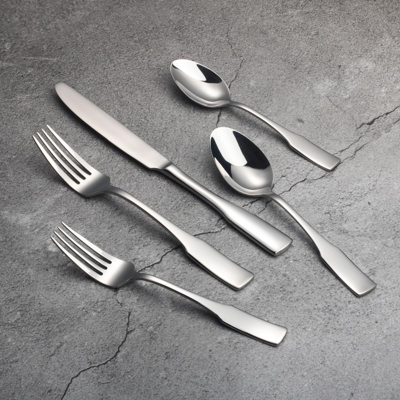 Alata Kate 40-Piece Silverware Set,Service for 8,Stainless Steel Flatware Set,Mirror