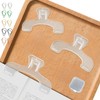 [Set of 2] Book Clips, Clear Swirl Clips| Holds Textbooks,