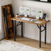 Frylr Small Folding Computer Desk – 43.3 Inch Portable Table