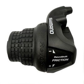 Aikolesa Bike Gear Shifters 3 Speed, Bicycle Revoshift Shift Lever Bicycle Twist Grip Thumb Gear Shifter for MTB Folding Mountain Bike (RS25-3L)