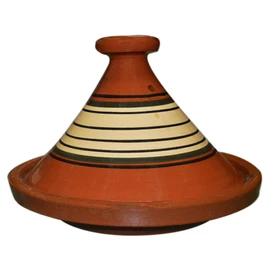 Moroccan Handmade Safe Cooking Tagine Glazed X-large 12 inches Across Traditional