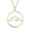 Happiness Boutique Women's Mountain Necklace in Gold Colour Filigree Chain