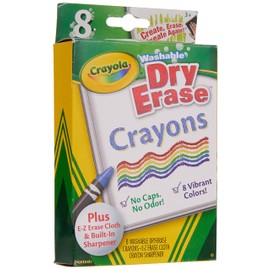 Binney & Smith Dry-Erase Crayons Classic Box of 8