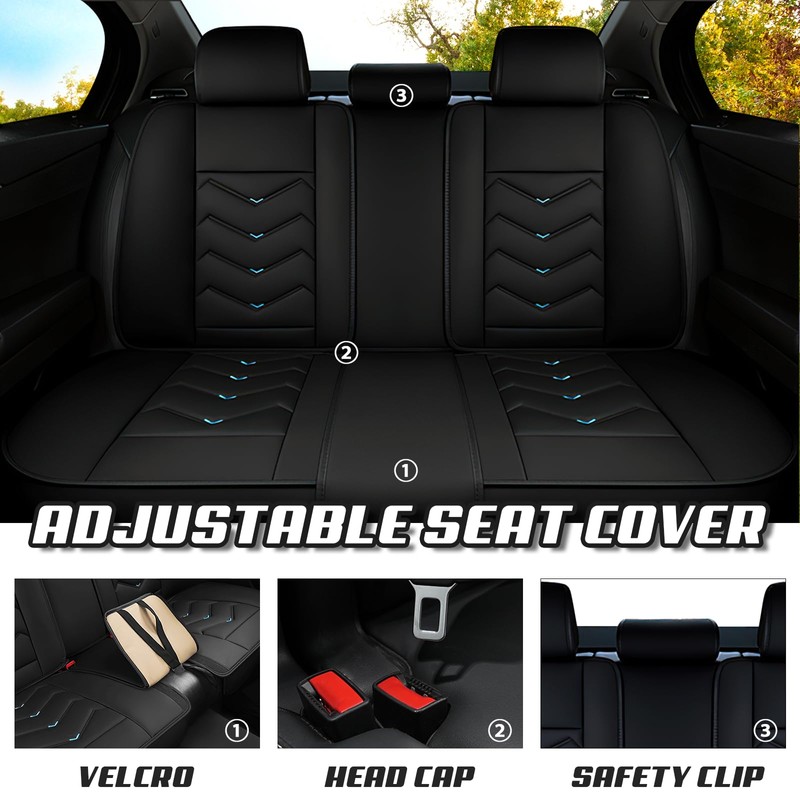 ADERN Car Seat Covers for Volvo XC60 2010-2025, Premium Nappa