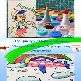 jlzonminx 80 Color Alcohol Markers Dual Head Brush and Chisel Art Marker Set - Professional grade alcohol markers for adults, children, artists - Great for coloring, painting, sketching, card making