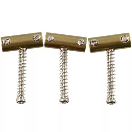 Allsound Tilt Compensated Brass Saddles for Vintage Fender Telecaster/Tel