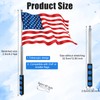 8.2ft Telescopic Handheld Flagpole with Clip, Portable Tour Guide Collapsible