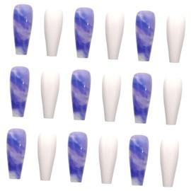 FOMIYES Long False Nails Pcs Women's Fake Nails Ultra-thin for Wedding Party Daily Fashion