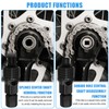AUUTI 2 Items Bike Crank Puller - Crank Removal Tool