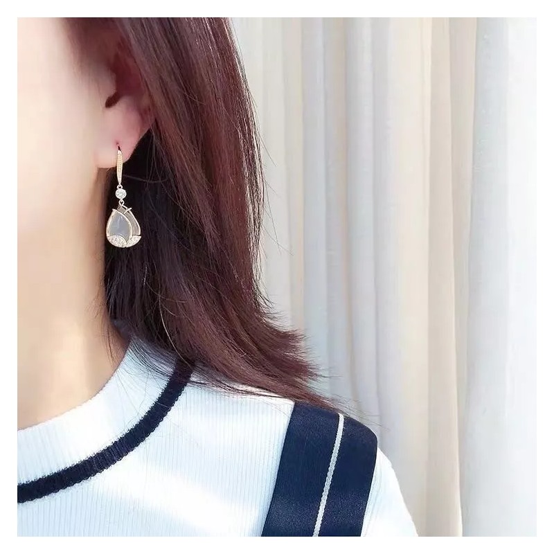 TENDER LIHOME Collar Y Aretes De Tulipán Flor Elegantes Para