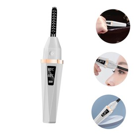 Beavorty Eyelash Curler Eyelash Styling Tool Mini Curler Curling Tool for Women Lash Curling Clip Mini Lash Curler Mini Hair Curler Electric Lash Curler Hair Rollers Beauty Tool Abs White