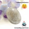 Smoky Quartz Thumb Worry Stone