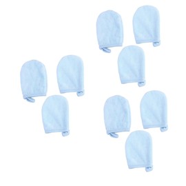 Minkissy 3sets Soft Cleaning Pads Makeup Removal Gloves Face Cleaning Gloves for Gentle Makeup Removal Reusable Washable 3pcs*3