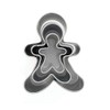 3 Mini Stainless Steel Cookie Cutters - Gingerbread Man