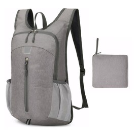 Shengxi Ultralight Foldable Backpack, Hiking Backpack, Waterproof Lightweight Backpack Suitable for Climbing, Camping, Cycling, Walking, Unisex, 30 x 16 x 48 cm, gray