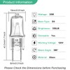 TAIYALOO G8 Halogen Light Bulbs 35W Dimmable 120V G8 Base
