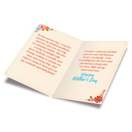 Prime Greetings Mother's Day Card, Made in America, Eco-Friendly, Thick Card Stock with Premium Envelope 5in x 7.75in, Packaged in Protective Mailer… (Wife)
