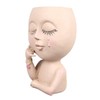 Face Planter Pots Resin Home Head Planter Face Flower Pot