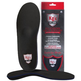 KG's Arch Support with Metatarsal Support – Cushioned Memory Foam Insoles to Provide Arch Support & Help Relieve Ankle, Knee, and Foot Pain, Metatarsal Insoles - 1 Pr (M 4-5.5 W 6-7.5)