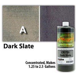 Concrete Resurrection Professional Easy to Apply Water Based Concrete Stain - Dark Slate