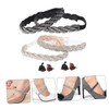 FOMIYES 4pcs High Heels Anti Drop Heel Elastic Shoe Laces