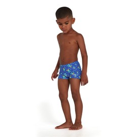Speedo Boy's Corey Croc Digital Aquashort, Beautiful Blue/Emerald/Mango/Aqua Mint/White, 9-12M