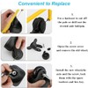68 x 24mm 2 Pcs Luggage Suitcase Replacement Wheels, Rubber