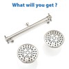 Proox Double Shower Head with Built-in Valve, High Pressure 6