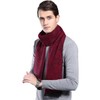 Cat Hand Men's Scarf, 02. Red Melange Mix
