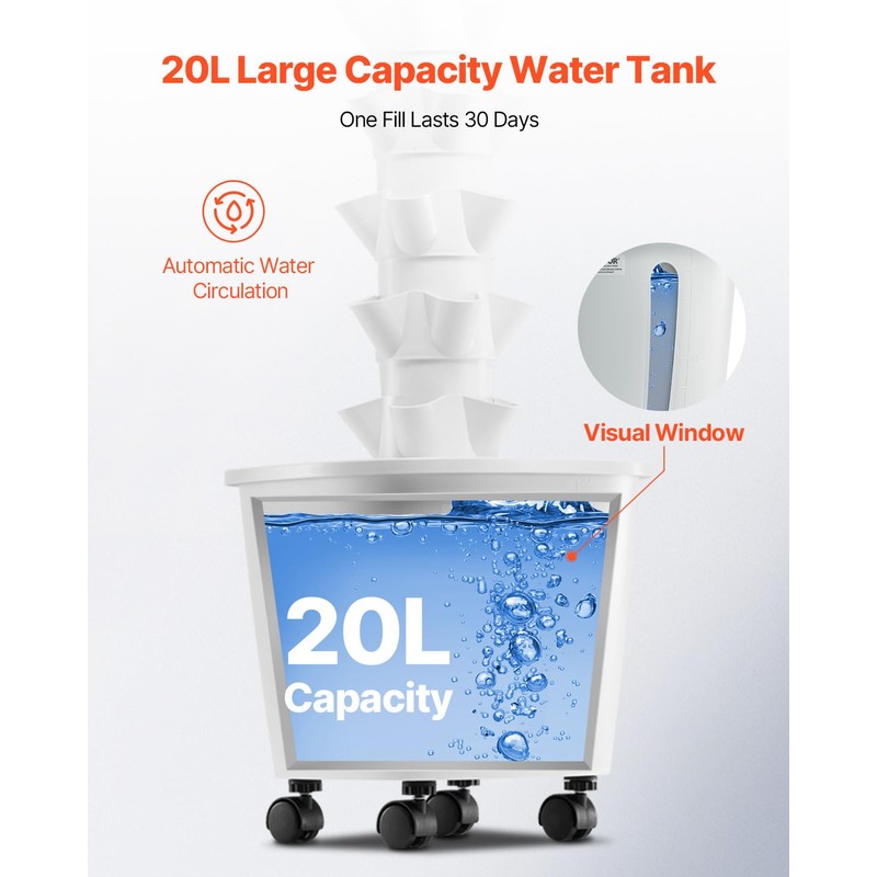 VEVOR Hydroponic Growing System, 30 Pods Vertical 6 Tiers Hydroponic