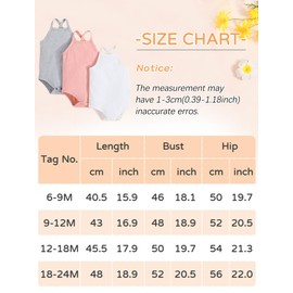 Happy Cherry Baby Unisex Bodysuit Summer Cotton Super Soft Baby Undershirt Baby Clothes with Spaghetti Straps